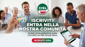 Iscriviti alla CISL Scuola Siena con il tesseramento digitale