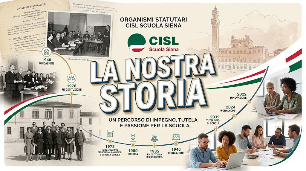 La nostra storia: CISL Scuola Siena accanto ai lavoratori della scuola