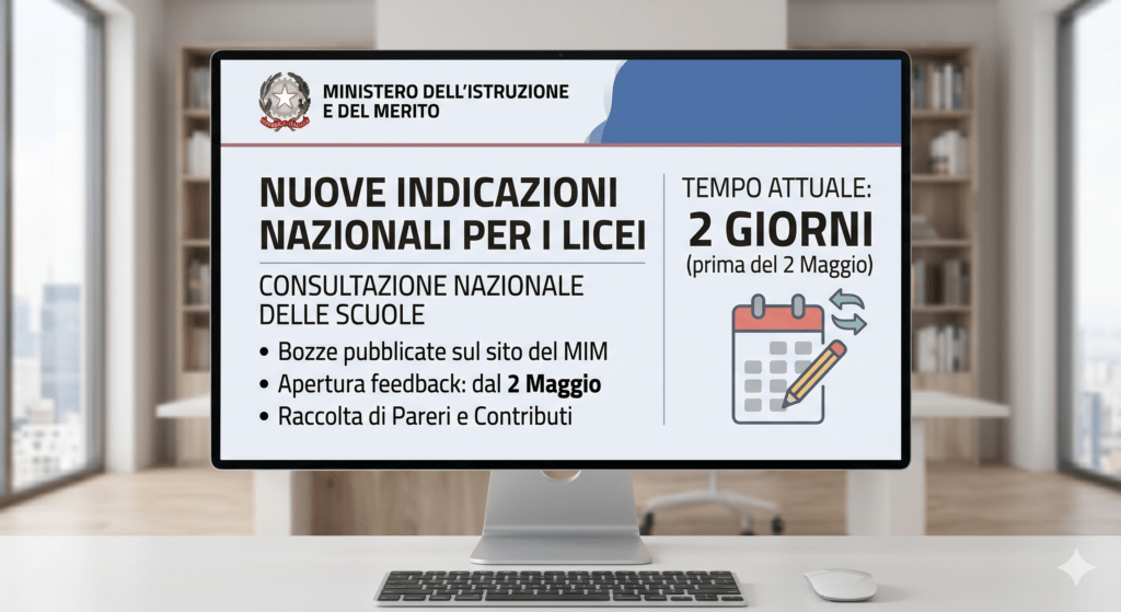 Revisione delle Indicazioni per i Licei: Aperta la consultazione nazionale