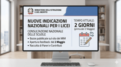 Revisione delle Indicazioni per i Licei: Aperta la consultazione nazionale