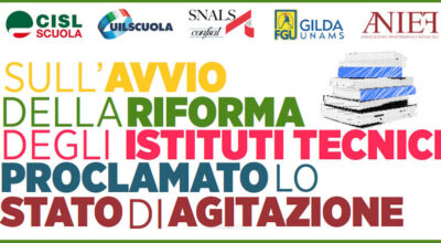 Proclamato lo stato di agitazione su avvio riforma istituti tecnici