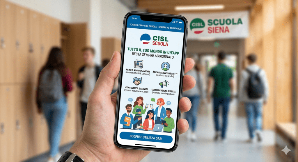 Nuova App CISL Scuola: la tua protezione a portata di click